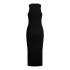 Vestido Jack and Jones Jxforest Str Sl Rib Mujer Black