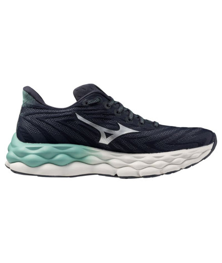 Chaussures Running Mizuno Femme par Wave Sky 8 Gris Bleu