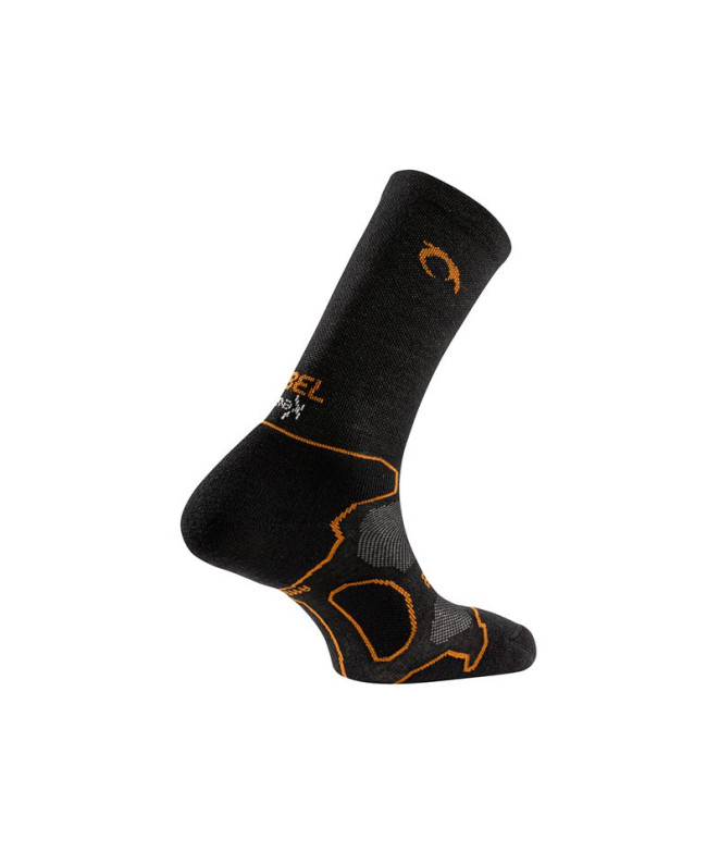 Meias de Montanha Lurbel Fanlo Five Preto/Laranja