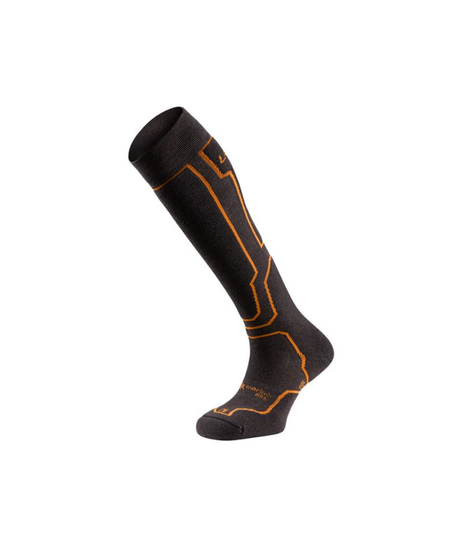 Meias Montanha Lurbel de Peak Silk Six Cinzento Chumbo/Laranja