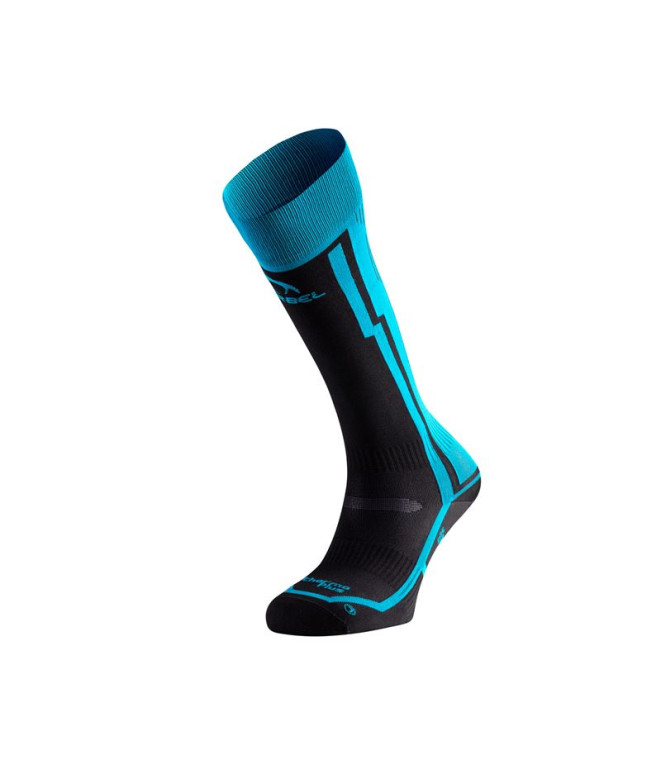 Chaussettes Montagne Lurbel de Ski Pro Six Noir/Turquoise