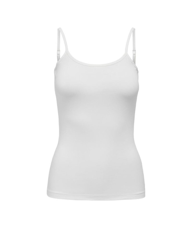 Camiseta Only Jdyava Singlet Cloud Dancer Mulher