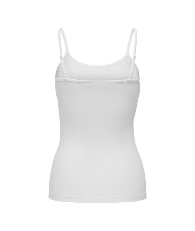 Camiseta Only Jdyava Singlet Cloud Dancer Mujer