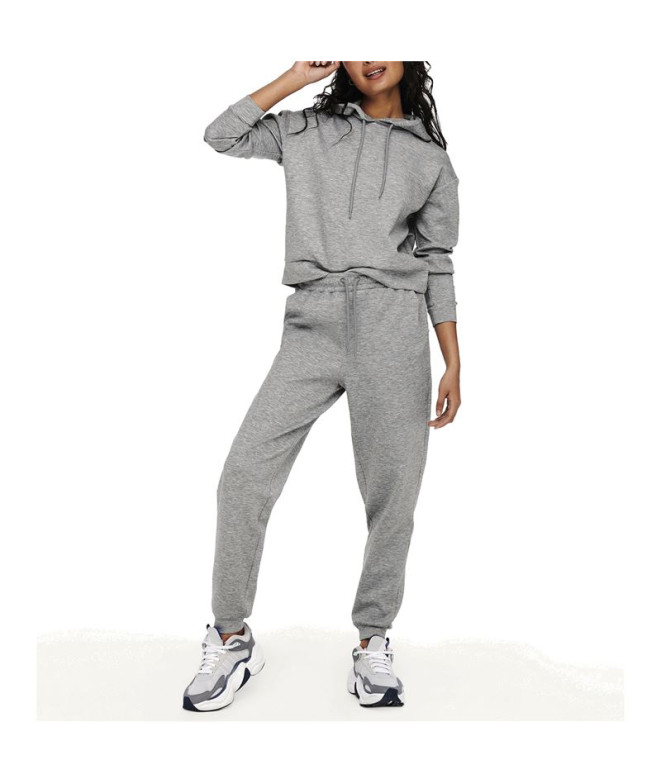 Sudadera Only Onplounge Light Grey Melange Mujer