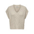 Sweat Gilet Only melody Oatmeal Femme