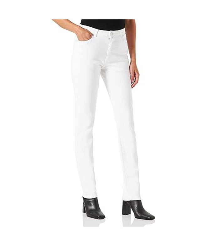 Calça Only Carlaola Slim Branco Mulher