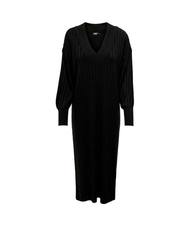 Vestido Only Carnew Tessa Midi V Black Mujer