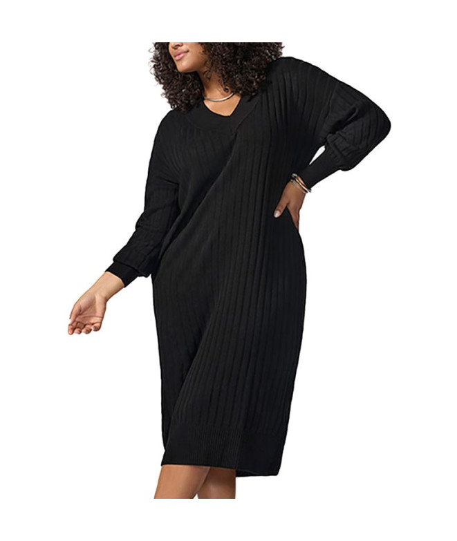 Vestido Only Carnew Tessa Midi V Preto Mulher