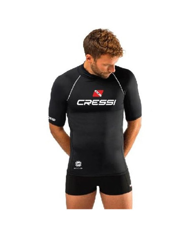 Camiseta Mergulho de Cressi Rashguard Diving 2024 Manga curta Homem