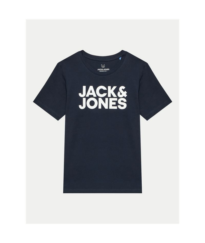 Camiseta Jack and Jones ecorp Logo Ne 2Pk Navy Infantil