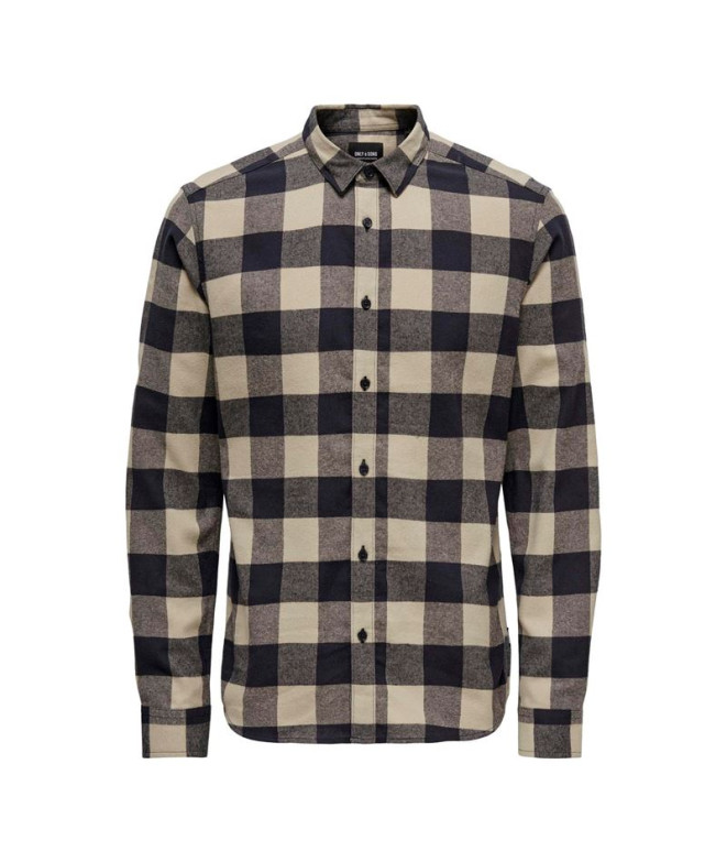 Camisa Only & Sons gudmund ed Dark Navy Hombre