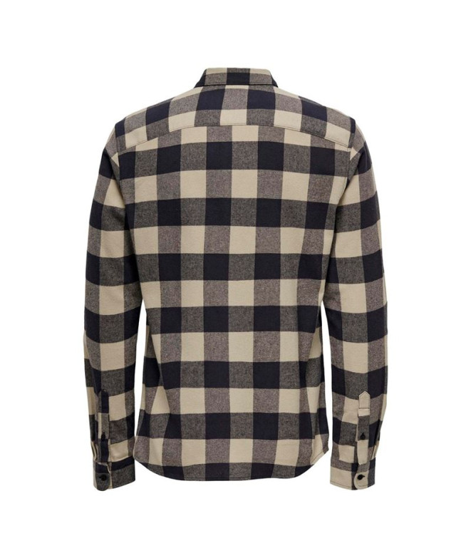 Camisa Only & Sons gudmund ed Dark Navy Homem