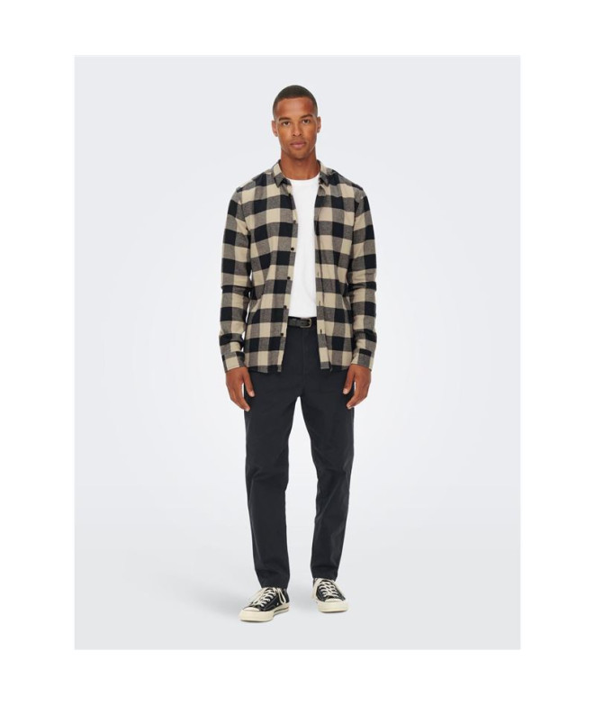 Camisa Only & Sons gudmund ed Dark Navy Hombre