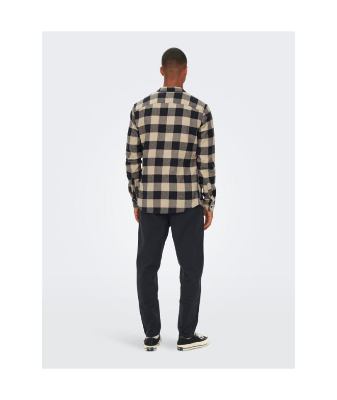 Camisa Only & Sons gudmund ed Dark Navy Hombre