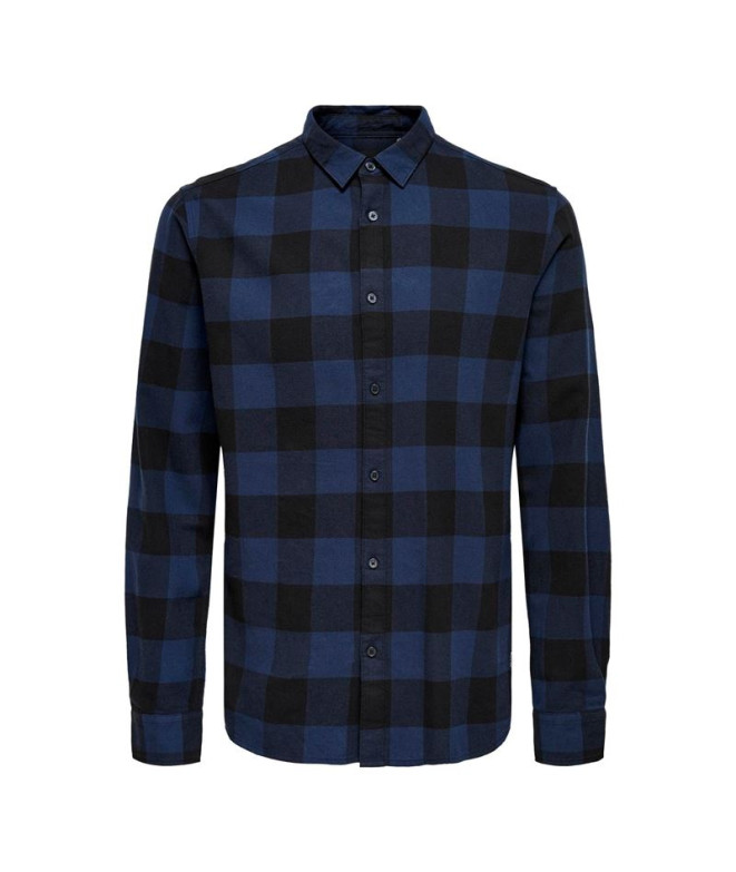 Camisa Only & Sons gudmund ed Dress Blues Homem