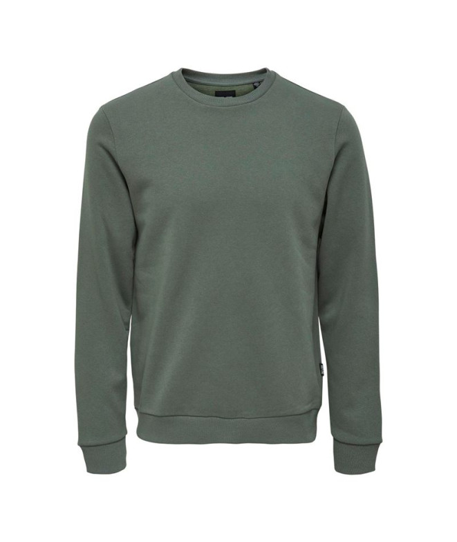 Sweat Only & Sons ceres Castor gris Homme