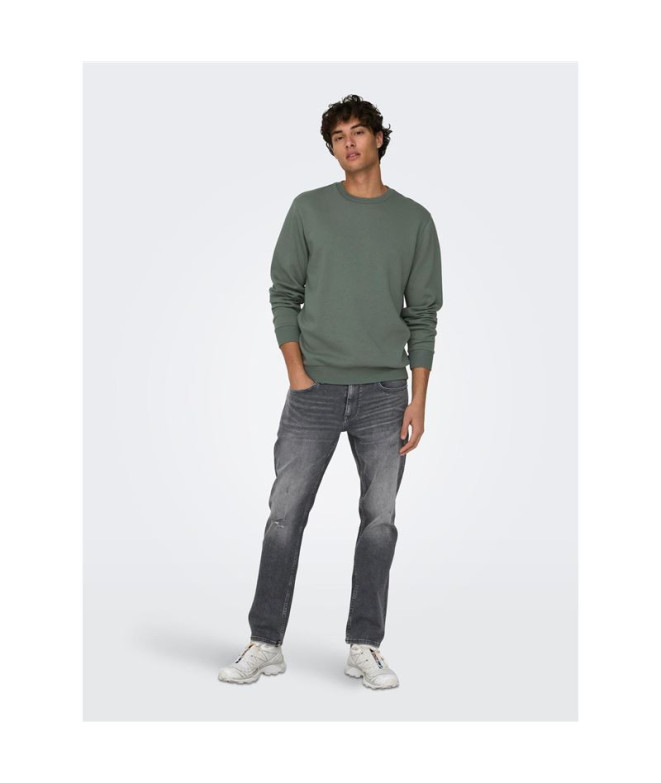 Moletom Only & Sons ceres Castor Gray Homem