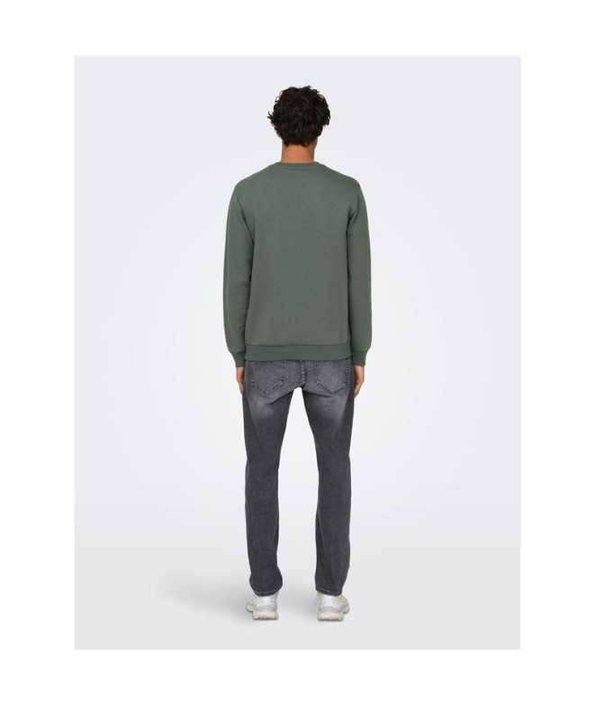 Moletom Only & Sons ceres Castor Gray Homem