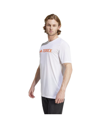 T-shirt adidas Homme randonnée Mt Log Tech Blanc 2