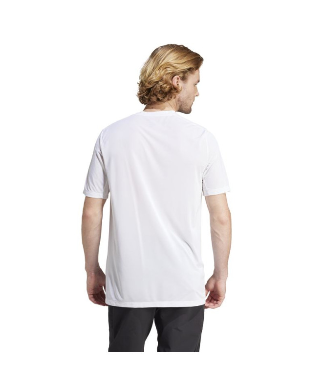 Camiseta adidas Homem caminhada Mt Log Tech Branco