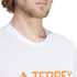 Camiseta adidas Homem caminhada Mt Log Tech Branco
