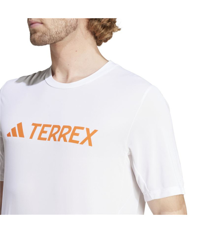 T-shirt adidas Homme randonnée Mt Log Tech Blanc