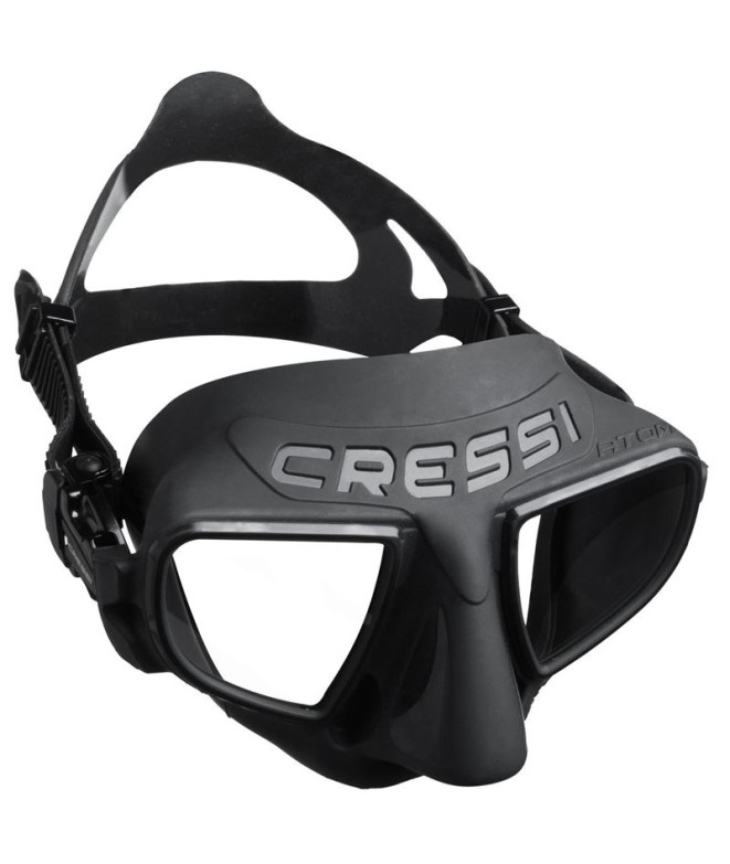 Mergulho Unissex Máscara para Cressi Atom Dark-Black