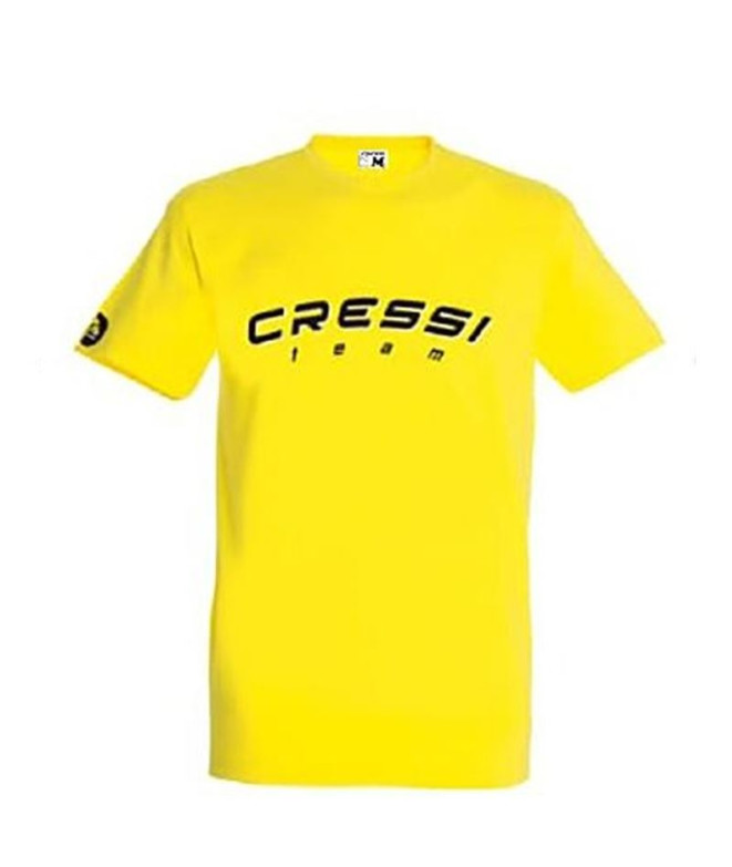 Camiseta Homem Cressi Team Yellow-Black