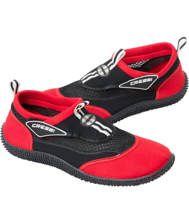Zapatillas para Buceo Cressi Reef Unisex Negro-Rojo