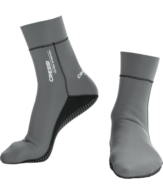 Chaussons Plongée Unisexe pour Cressi Ultrastretch Grey 1,5mm