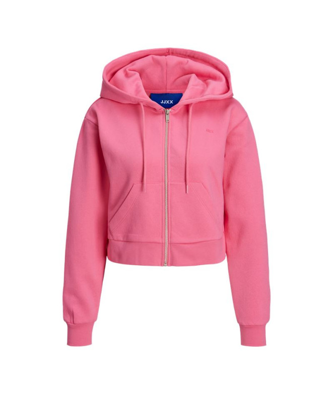 Sweat Femme Jack & Jones abbie Reg Ls Every Zip Carmine Rose