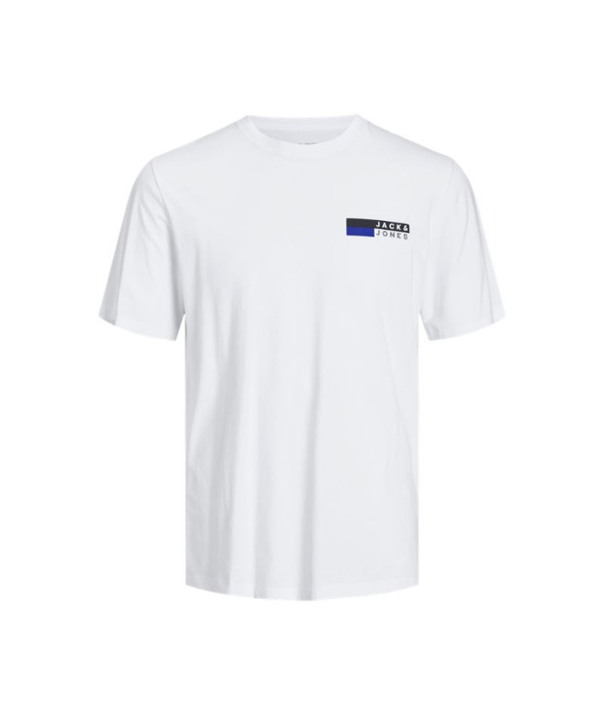 Camiseta Homem Jack & Jones ecorp Logo Play Branco