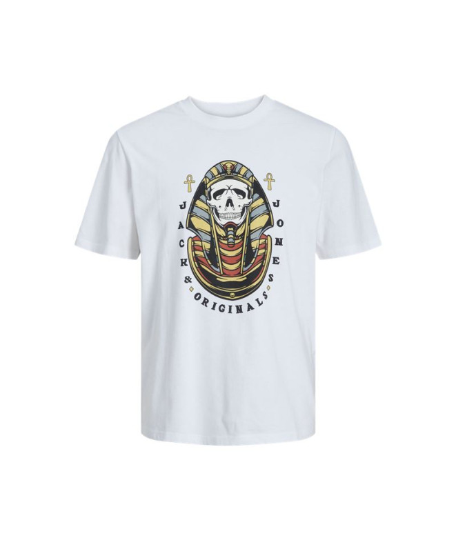 Camiseta Homem Jack & Jonescéu branco brilhante