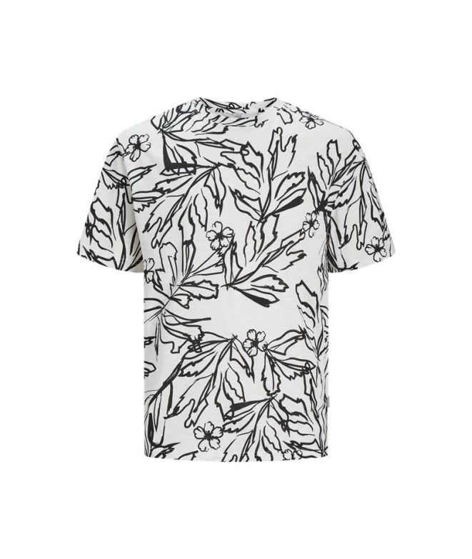 Camiseta Jack & Jones lafayette Aop Hombre Cloud Dancer
