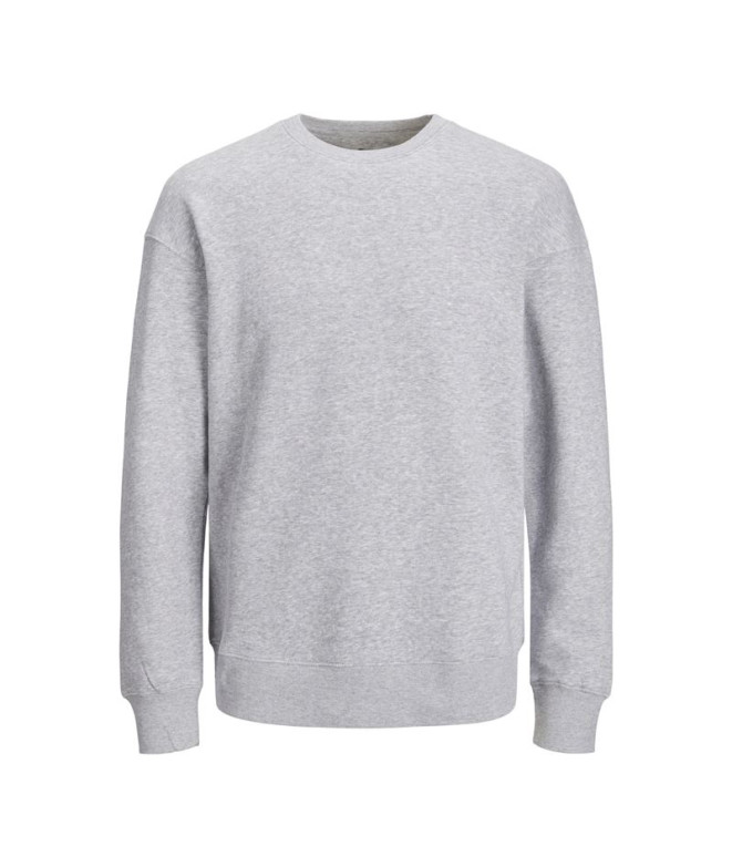 Sweat Homme Jack & Jones ebradley Crew Mélange gris clair