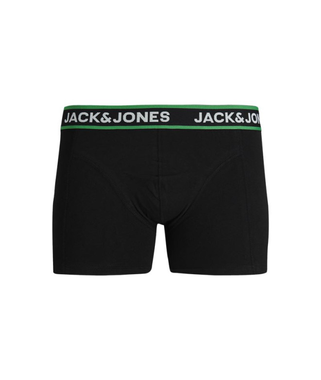 Cuecas Pack Homem Jack & Jones Jacpink Flowers 3 Preto