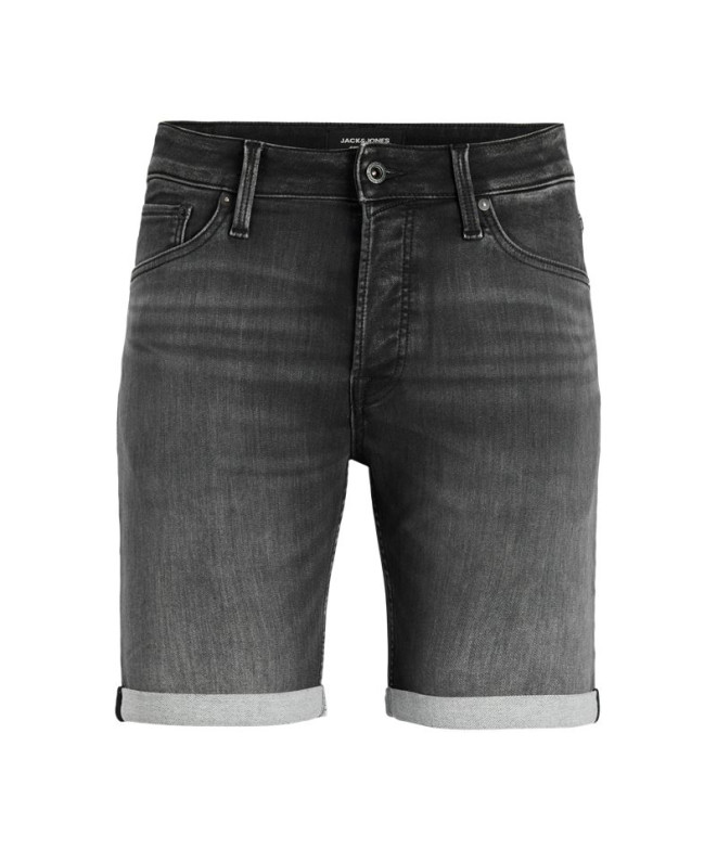 Calça Homem short Jack & Jones irick icon Sq 612 I.K24 Black Denim