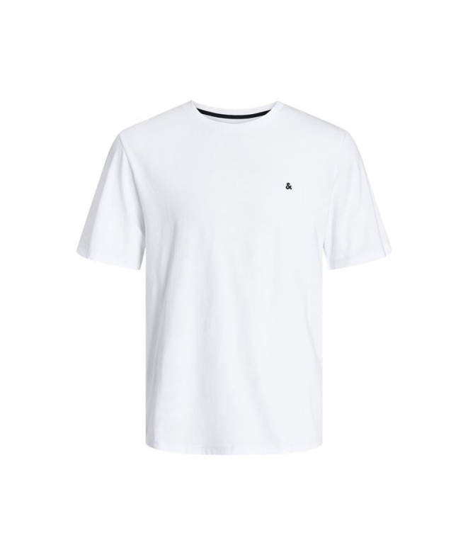 Camiseta Homem Jack & Jones Jjepaulos Ss Branco