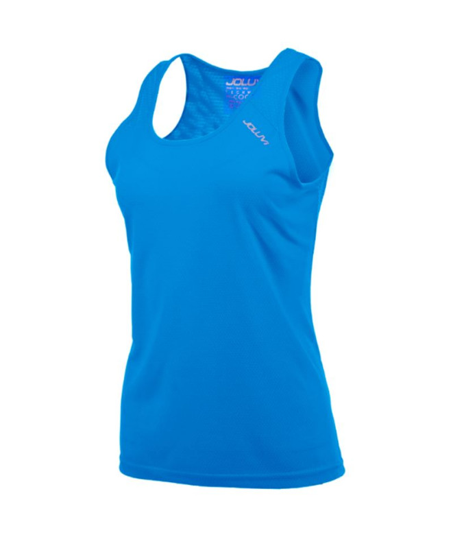 Camiseta Running Joluvi de Ultra Tir Blue Mulher