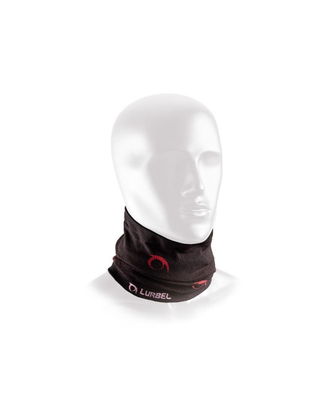 Braga de Cuello de Trail Lurbel Alaska Unisex  Negro/Rojo