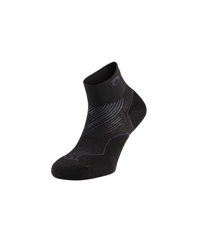 Calcetines de Running Lurbel Distance Three Unisex Negro