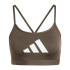 Sutiã esportivo adidas Mulher Aeroreact Big Logo Graphic Verde azeitona