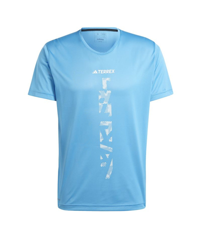 Camiseta de Trail adidas Terrex Agravic Trail Running Hombre Azul