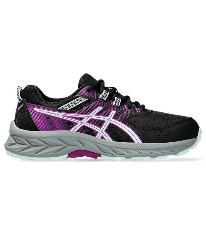 Zapatillas de Trail ASICS Pre Venture 9 Gs Infantil Negro