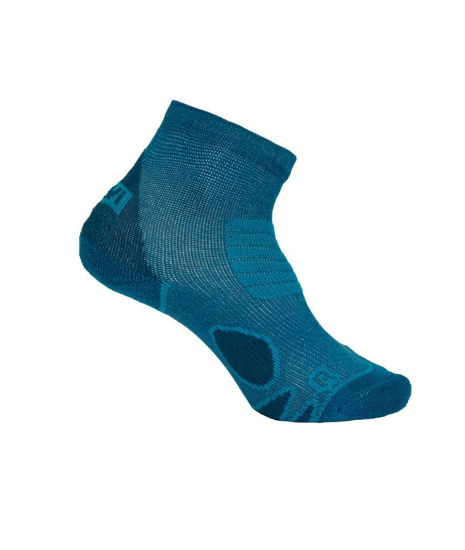 Calcetines de trail Joluvi Coolmax pack 2 Azul cobalto
