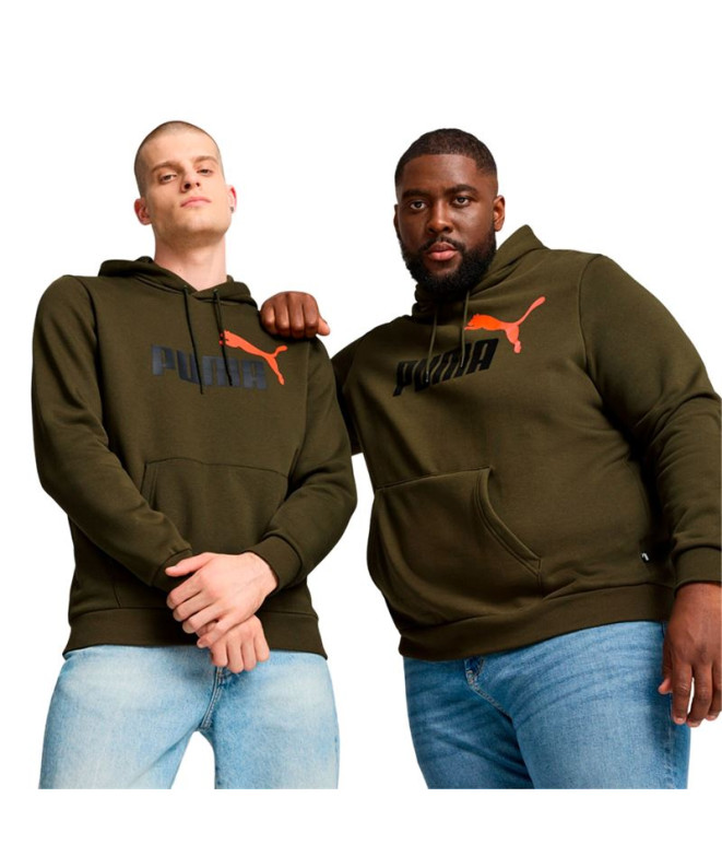 Moletom Casual de Puma Ess+ 2 Col Big Logo Homem