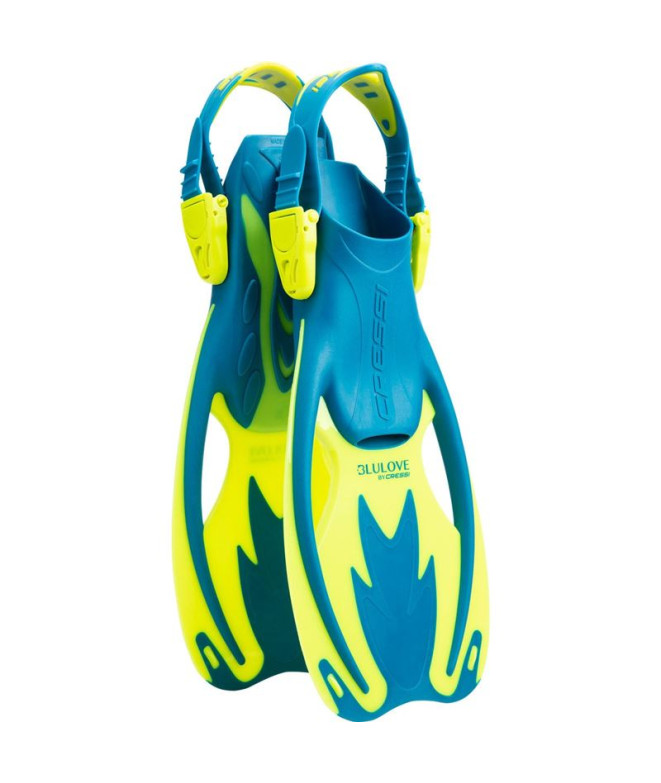 Aleta para Buceo Cressi Rocks Infantil Azul-Amarillo