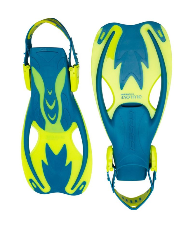 Aile pour Plongée Cressi Rocks Enfant Bleu-Jaune