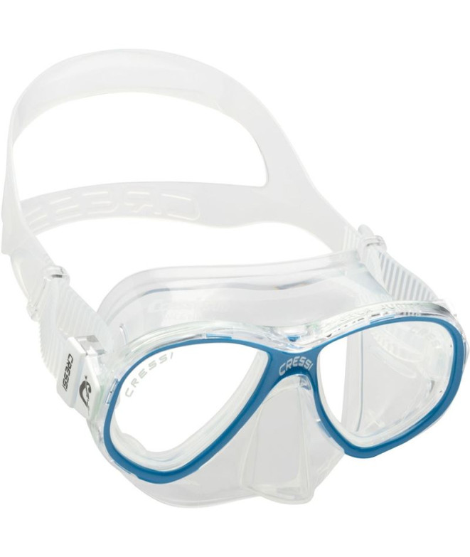 Plongée Enfant Masque pour Cressi Perla Transparent Bleu