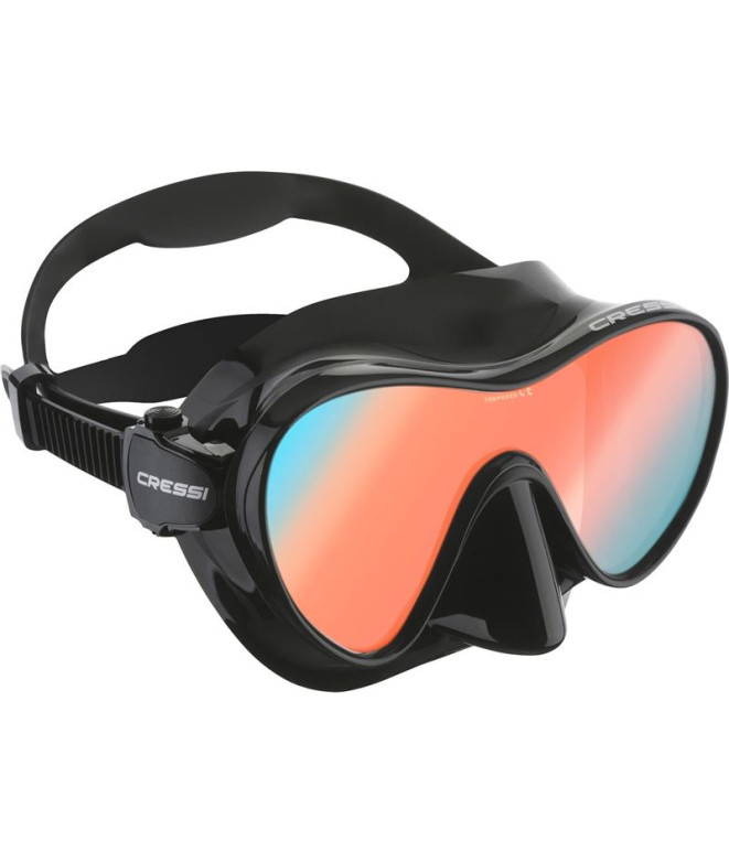 Máscara para Buceo Cressi F1 Unisex Negro-Cristal Rojo